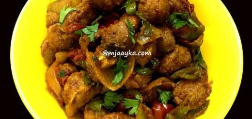 Soya Chunks Chilli Recipe