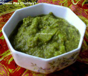 Green Pea Chutney Recipe