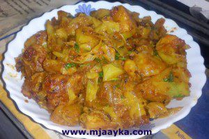 patta gobhi aloo ki sabji